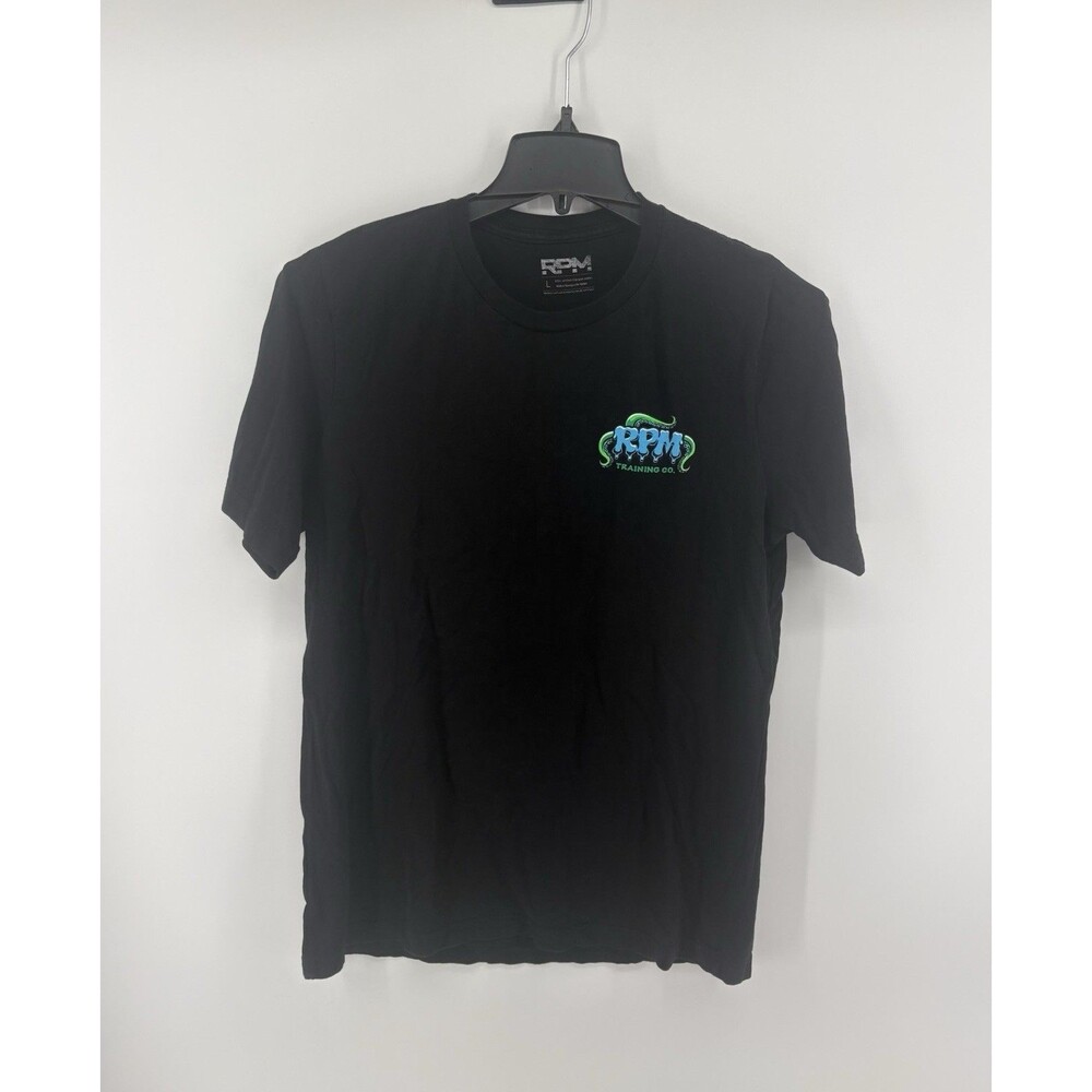 RPM Men’s Jimbo Phillips Monster Tee Black Shirt Size Large Athletic